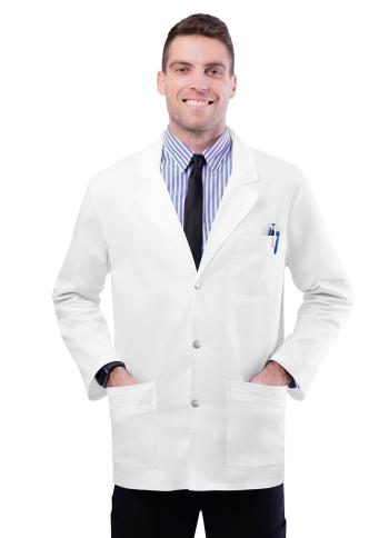 ADAR UNIVERSAL Men's 31" Snap Front Lab Coat