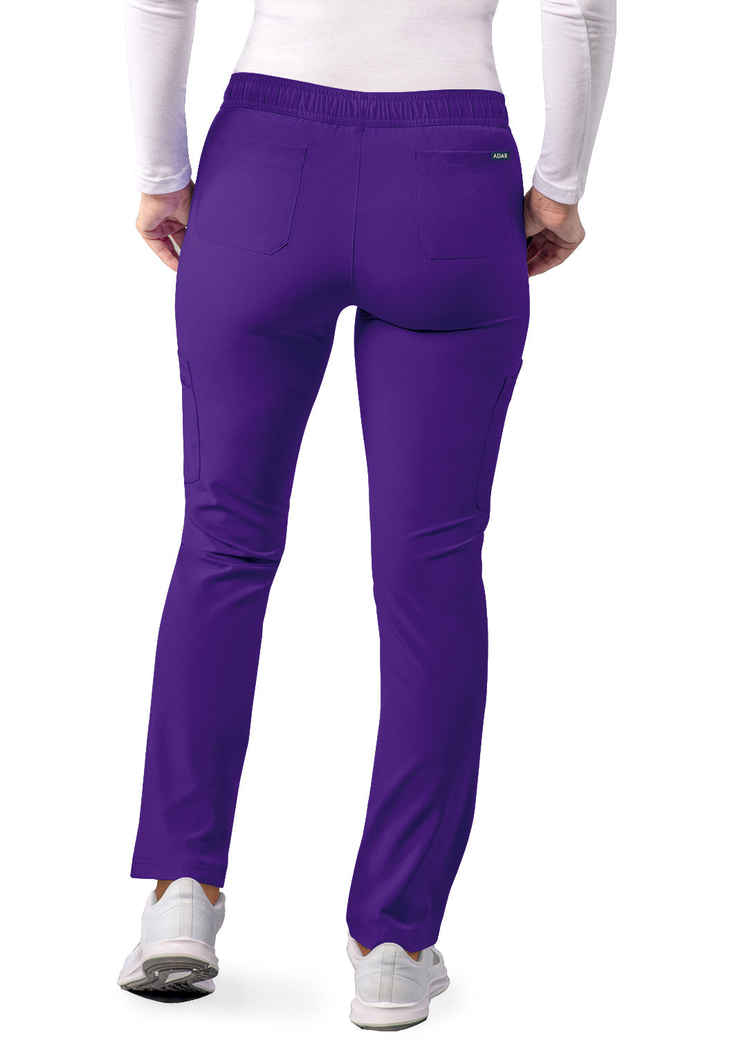 Grape Petite Skinny Leg Cargo Drawstring Pant