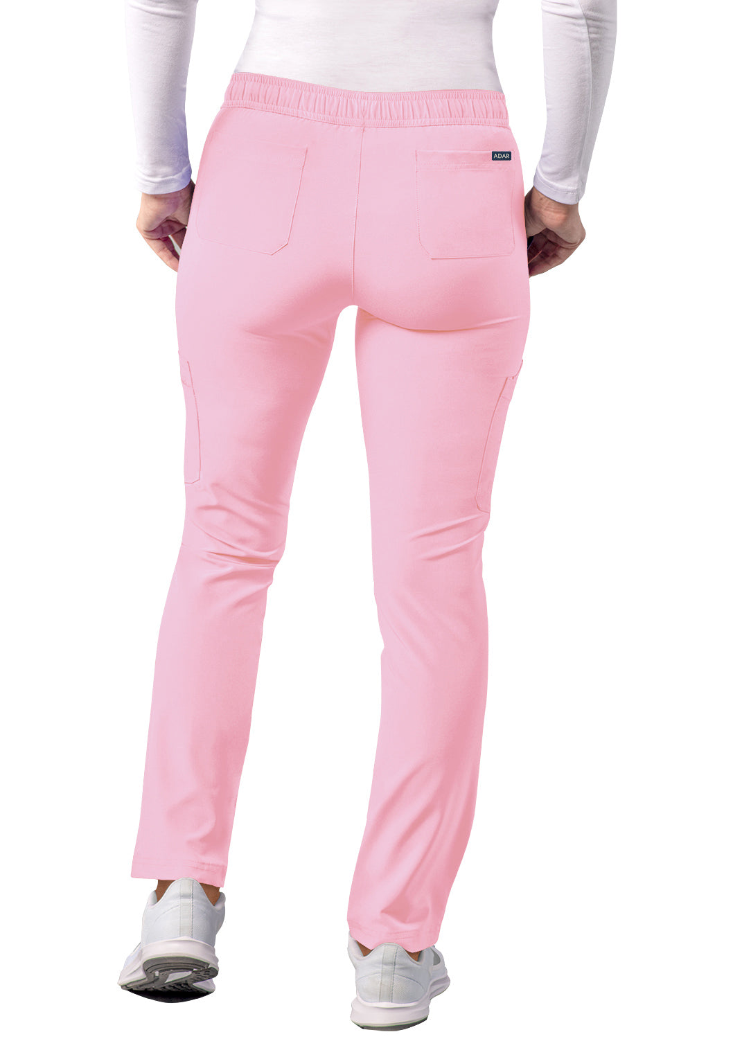 Soft Pink Tall Skinny Leg Cargo Drawstring Pant