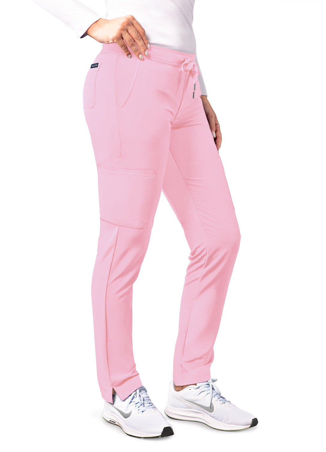Soft Pink Tall Skinny Leg Cargo Drawstring Pant