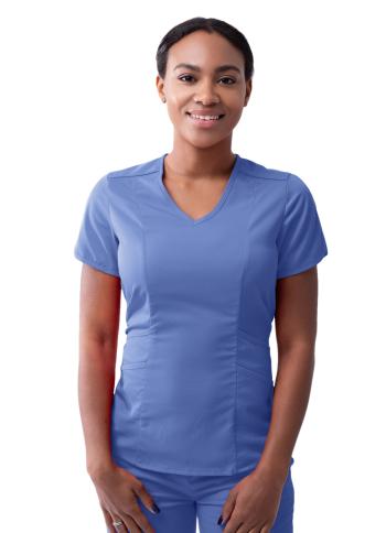 ADAR PRO Modern V-Neck Scrub Top - All Colors