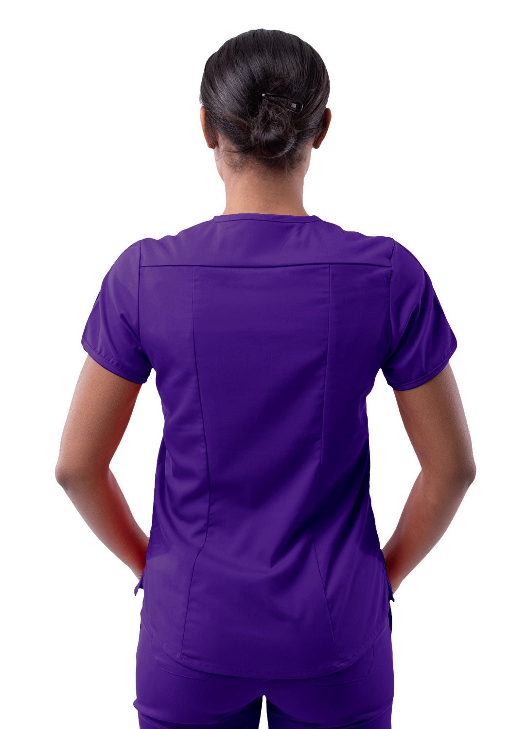 Grape Modern V-Neck Top