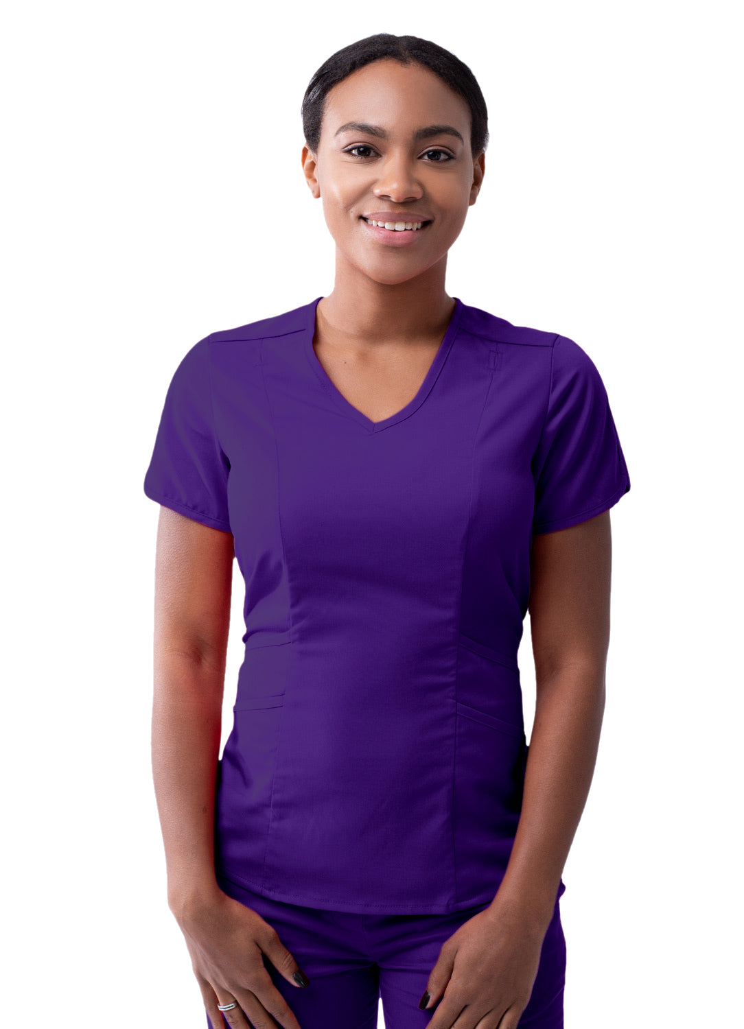 Grape Modern V-Neck Top