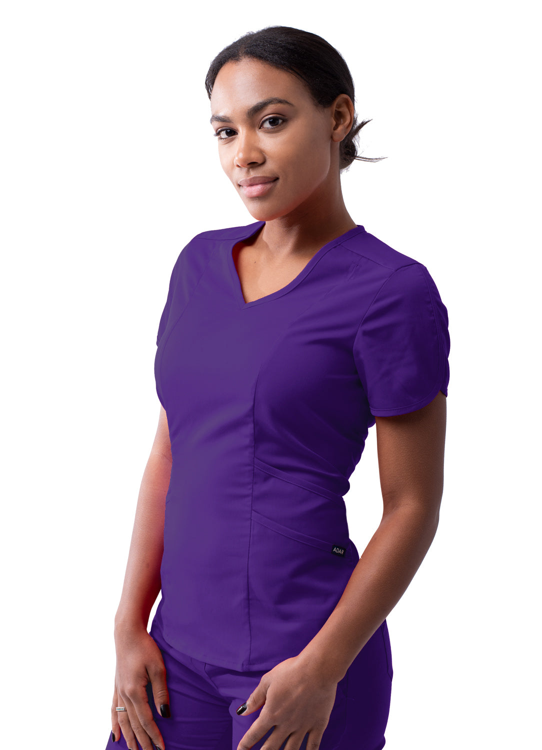 Grape Modern V-Neck Top