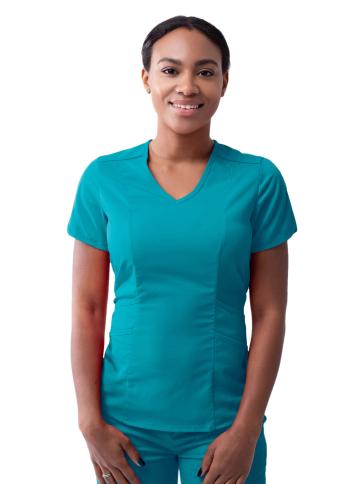 ADAR PRO Modern V-Neck Scrub Top - All Colors