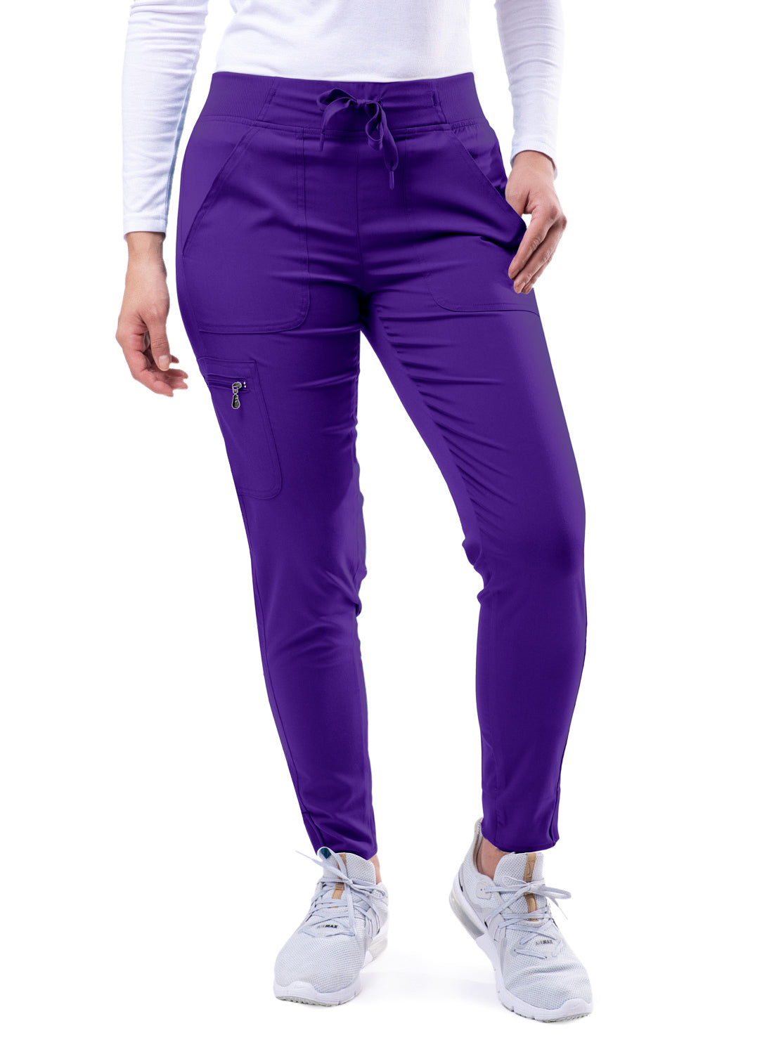 Grape Modern Athletic Jogger Scrub Set