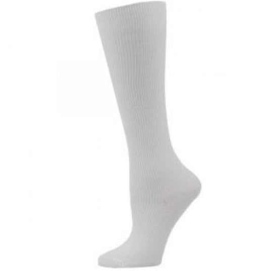 Women Solid White Compression Socks - Regular