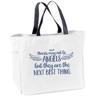 Nurse Angel Canvas Tote Bag
