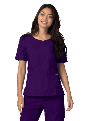 Purple Sweetheart V-Neck Top