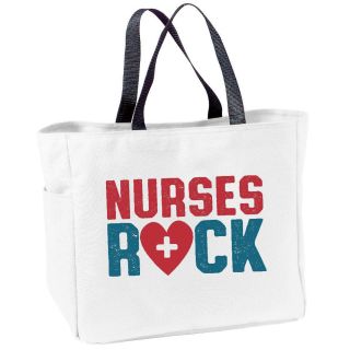 Nurses Rock Canvas Tote Bag
