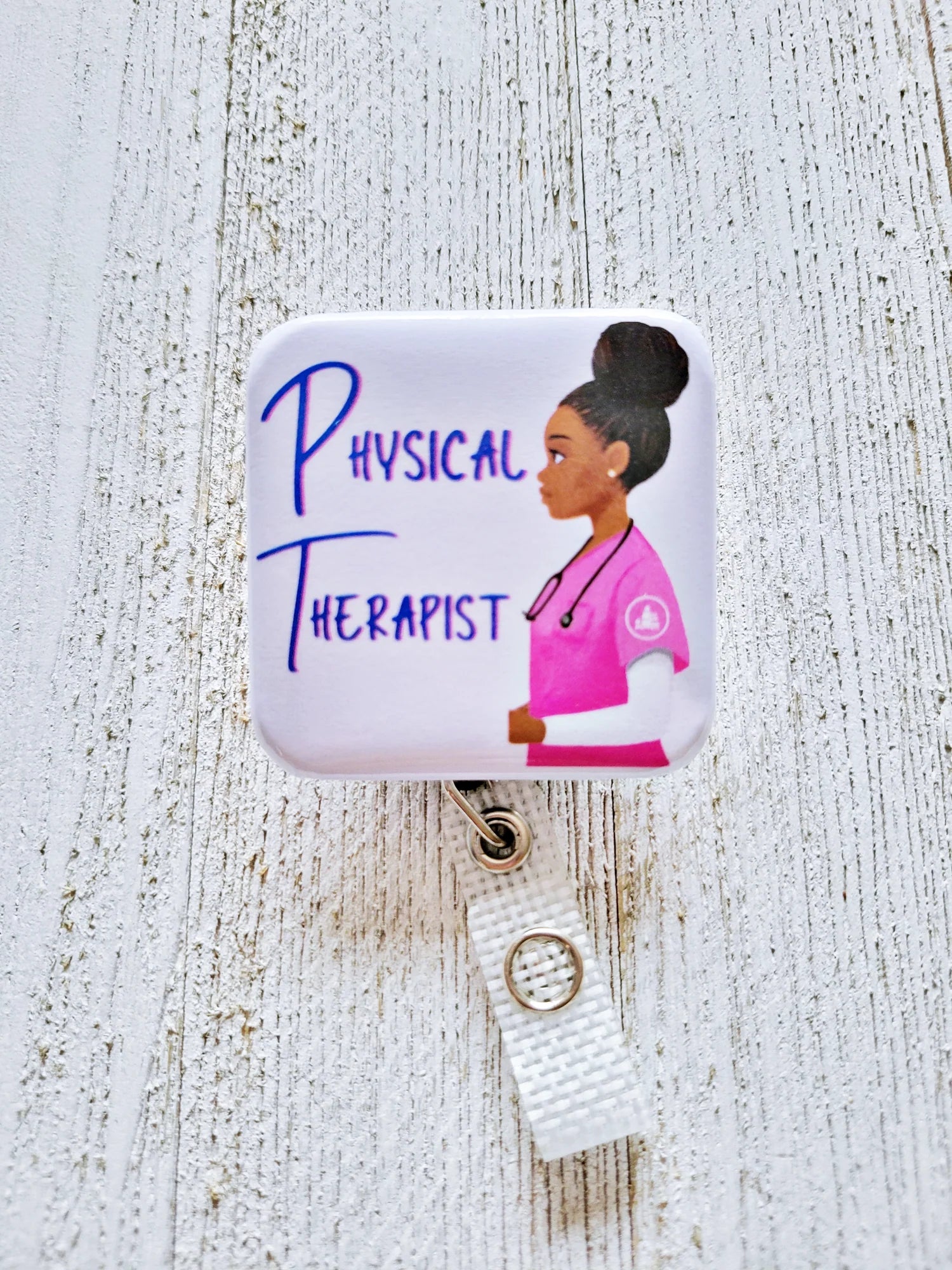 Physical Therapist Badge Reel Physical Therapy Assistant Badge Reel  Physical Therapist Badge Holder Gift PTA Badge Reel PTA Gift 